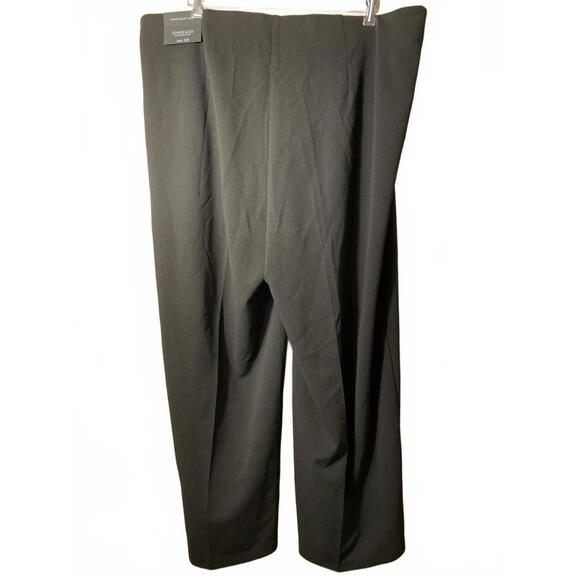 Jones & Co Black Dress Pants Women's 3X Black Wide Leg NWT - Picture 4 of 6